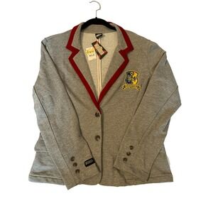 BeetleJuice woman's gray button front Northanger prep jacket blazer Size XL NWT‎